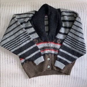 Vintage Icelandic Cropped Wool Sweater